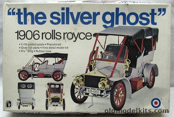 Entex 1/16 1906 Rolls Royce Silver Ghost, 8467 plastic model kit